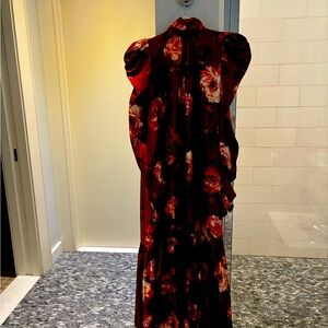 Zimmermann Red Floral Maxi Dress